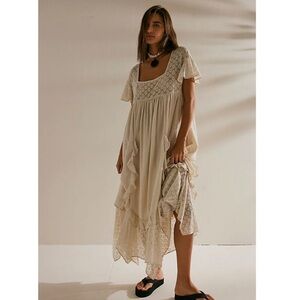 Free People Bring the Romance Midi Dress